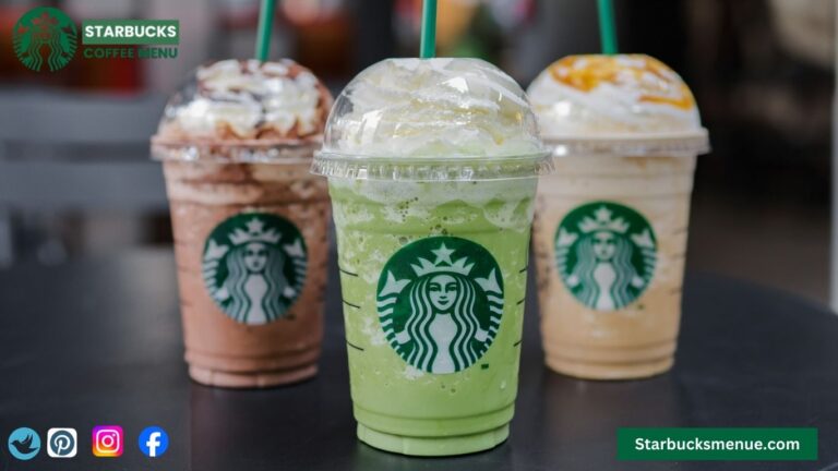 Starbucks Frappuccino Menu