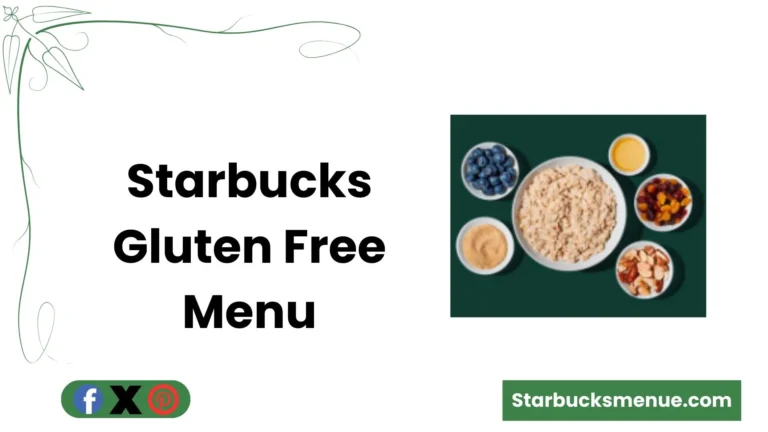 Starbucks Gluten Free Menu